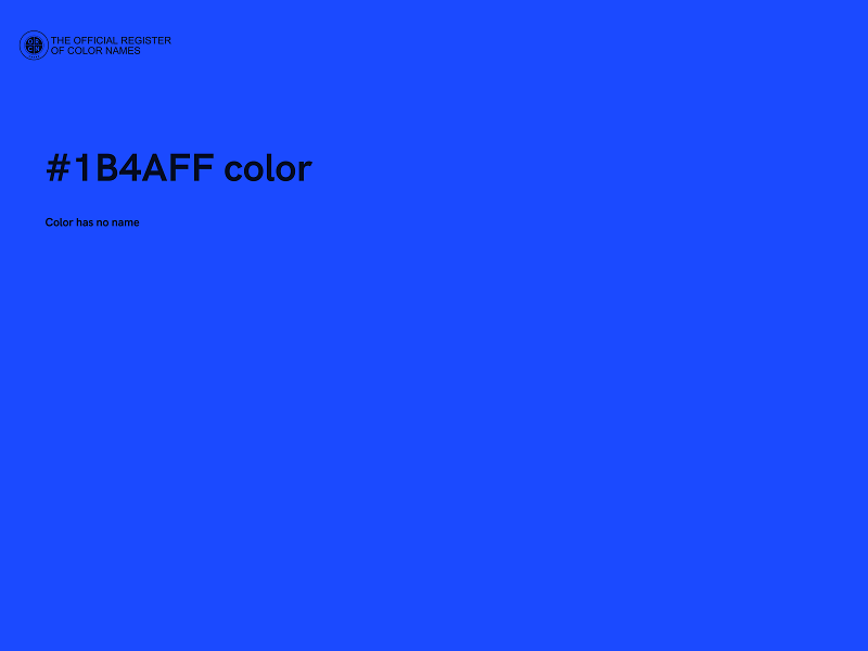 #1B4AFF color image