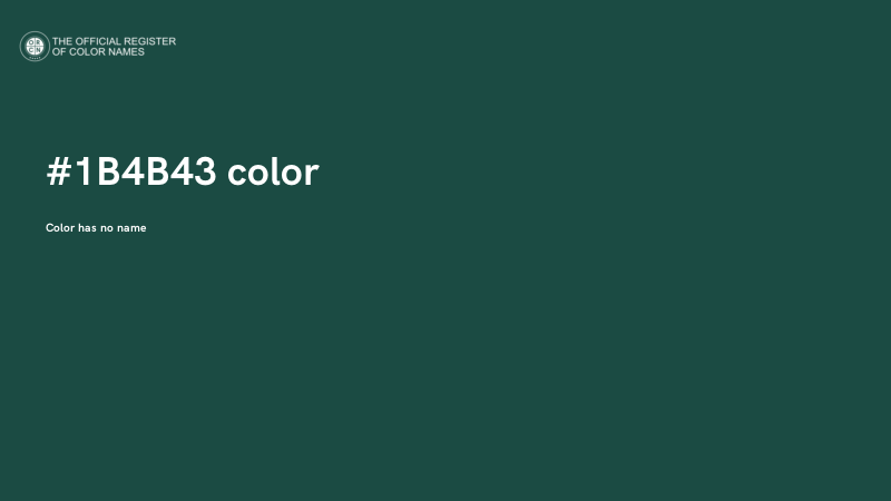 #1B4B43 color image