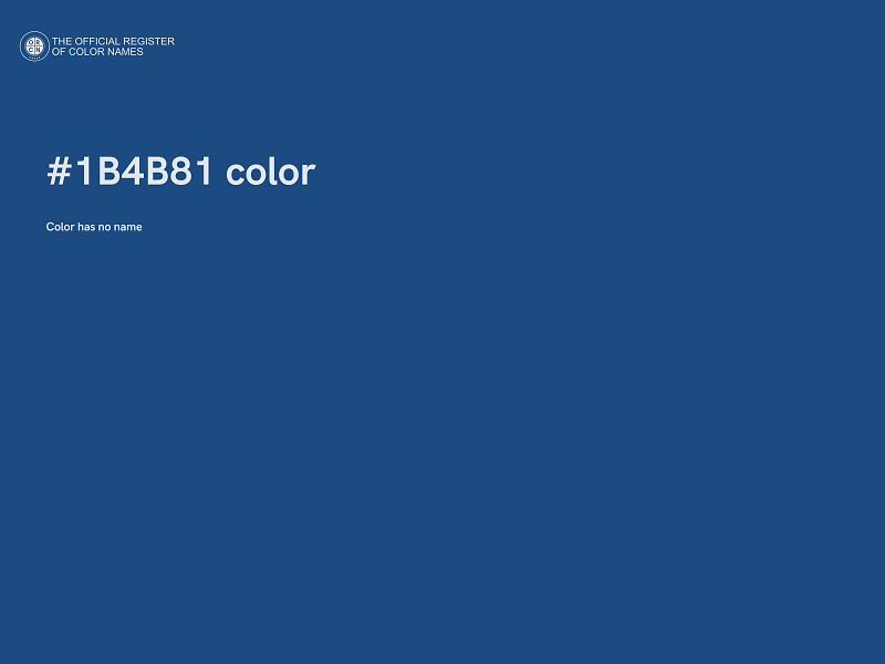 #1B4B81 color image