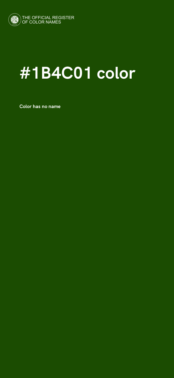 #1B4C01 color image