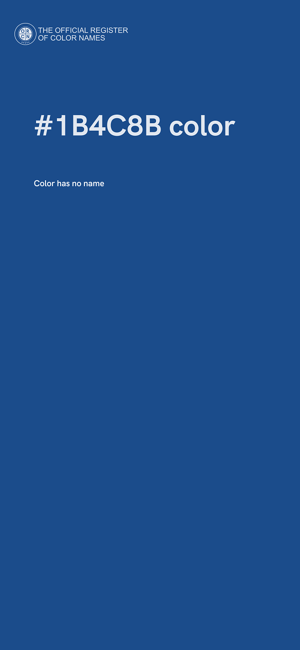 #1B4C8B color image