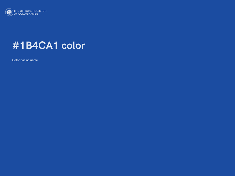 #1B4CA1 color image