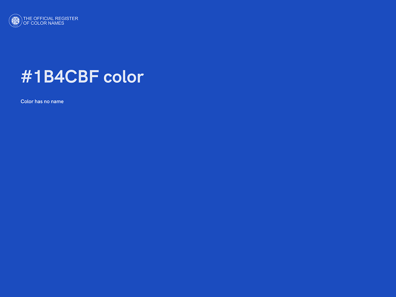 #1B4CBF color image