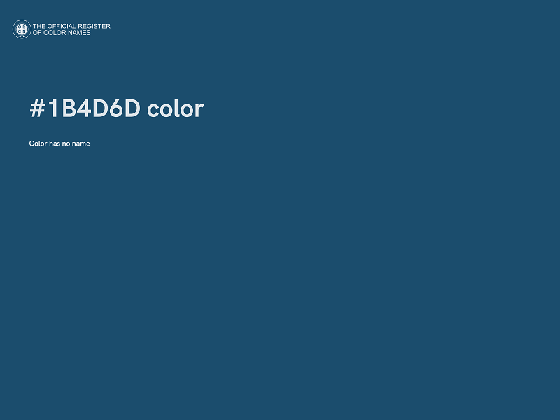 #1B4D6D color image