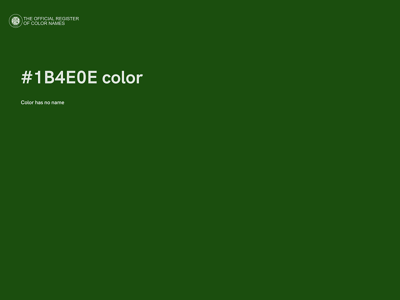 #1B4E0E color image
