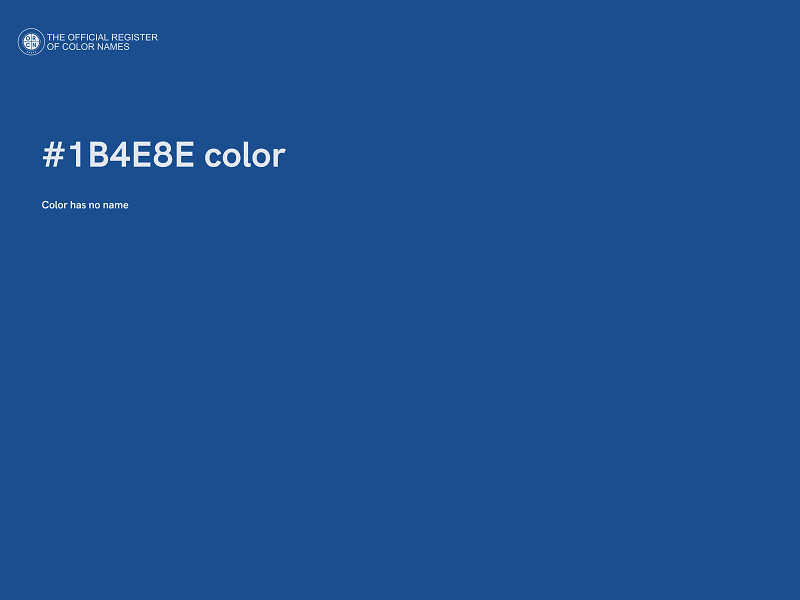#1B4E8E color image