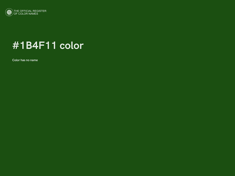 #1B4F11 color image