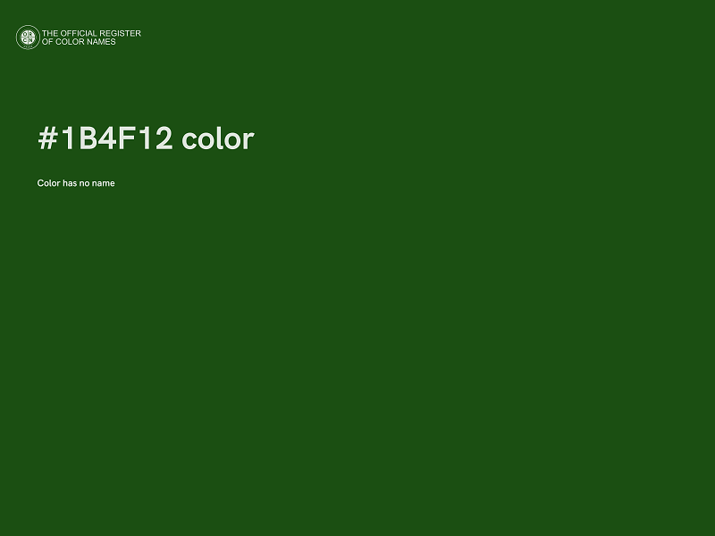 #1B4F12 color image