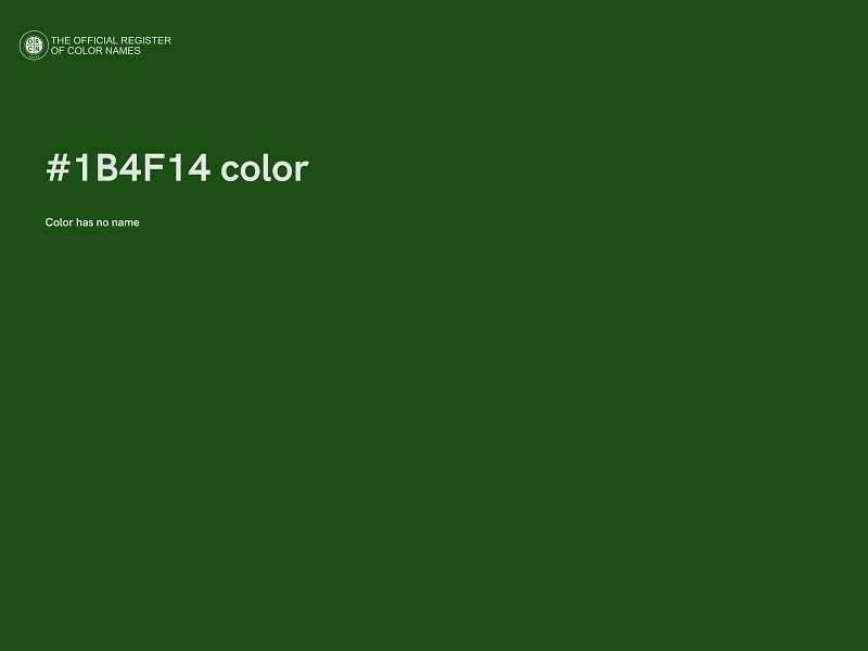 #1B4F14 color image