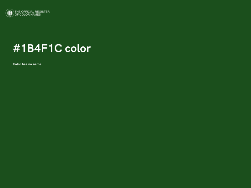 #1B4F1C color image