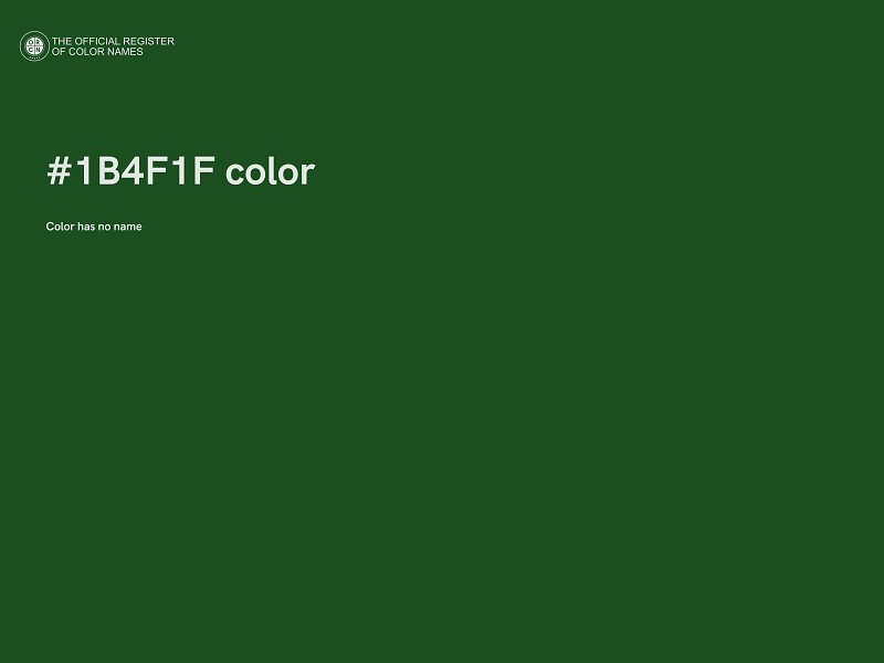 #1B4F1F color image