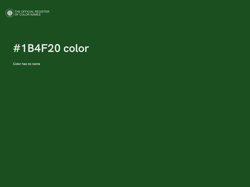 #1B4F20 color image