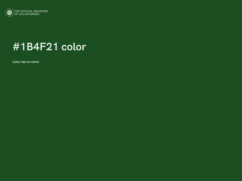 #1B4F21 color image