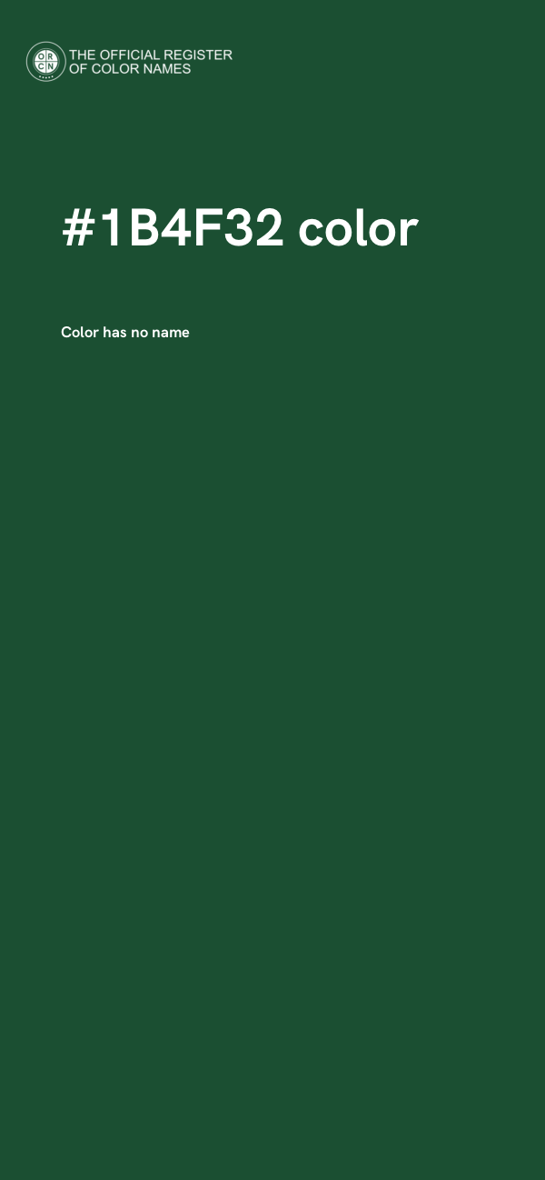 #1B4F32 color image