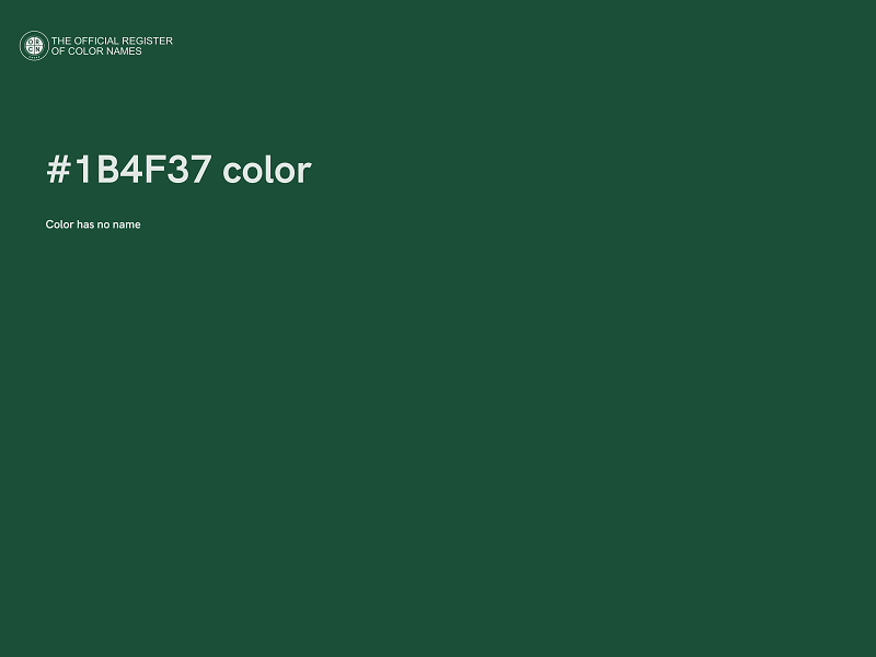 #1B4F37 color image