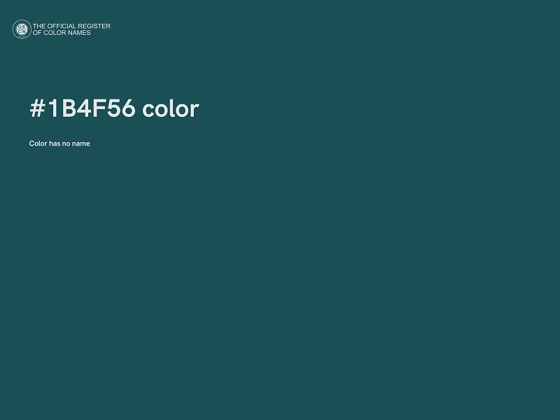 #1B4F56 color image