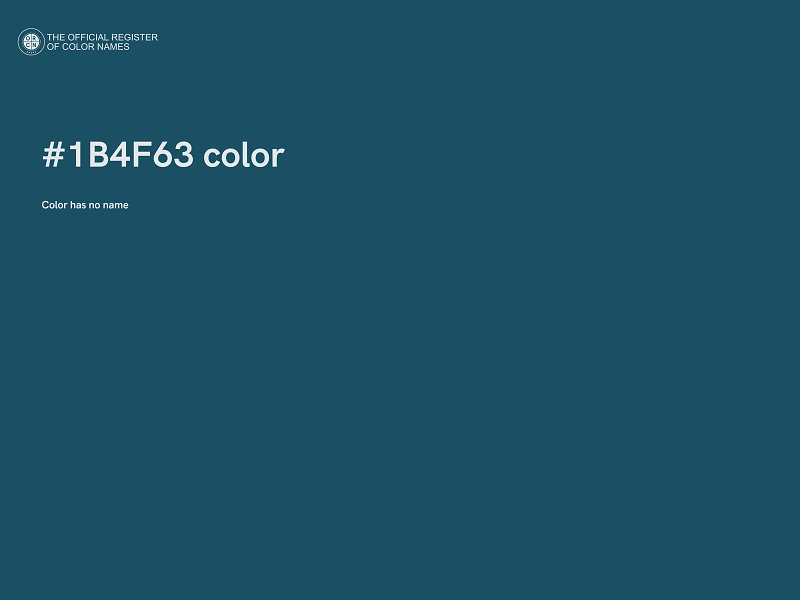 #1B4F63 color image