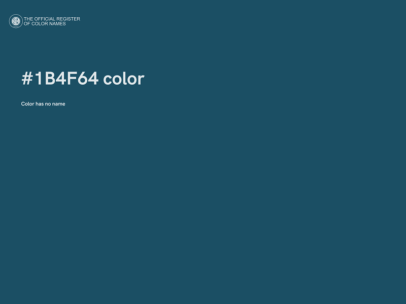 #1B4F64 color image