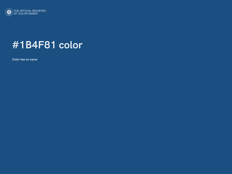 #1B4F81 color image