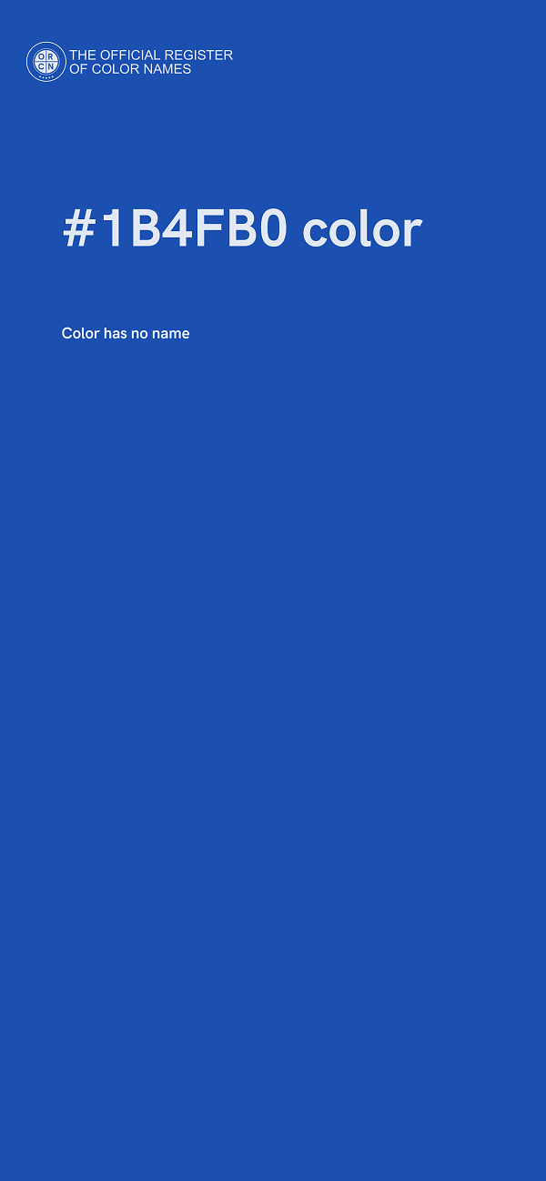 #1B4FB0 color image