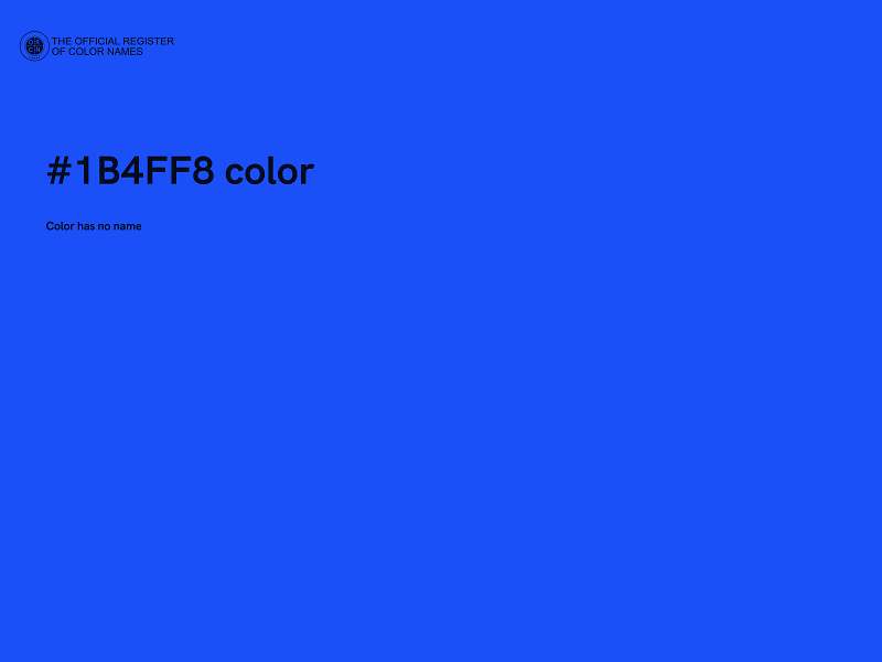 #1B4FF8 color image