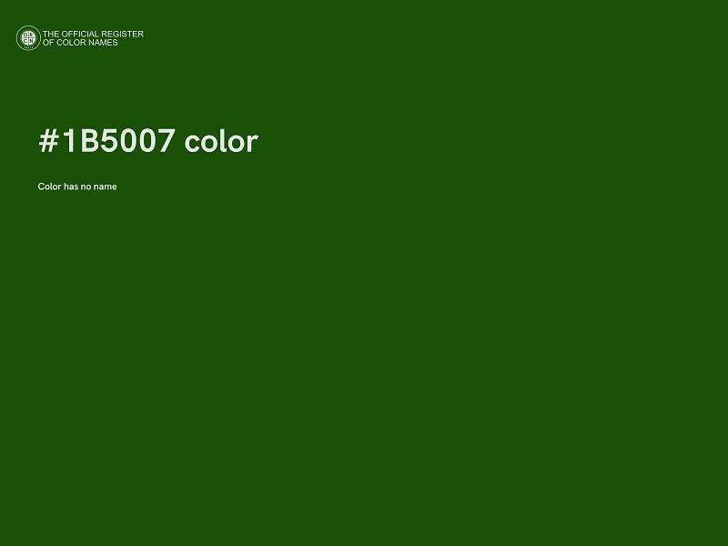 #1B5007 color image