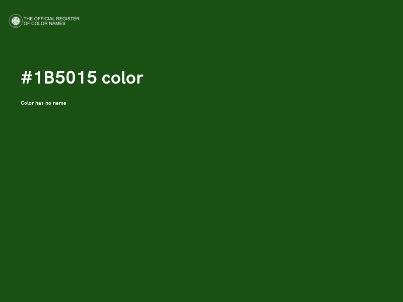 #1B5015 color image