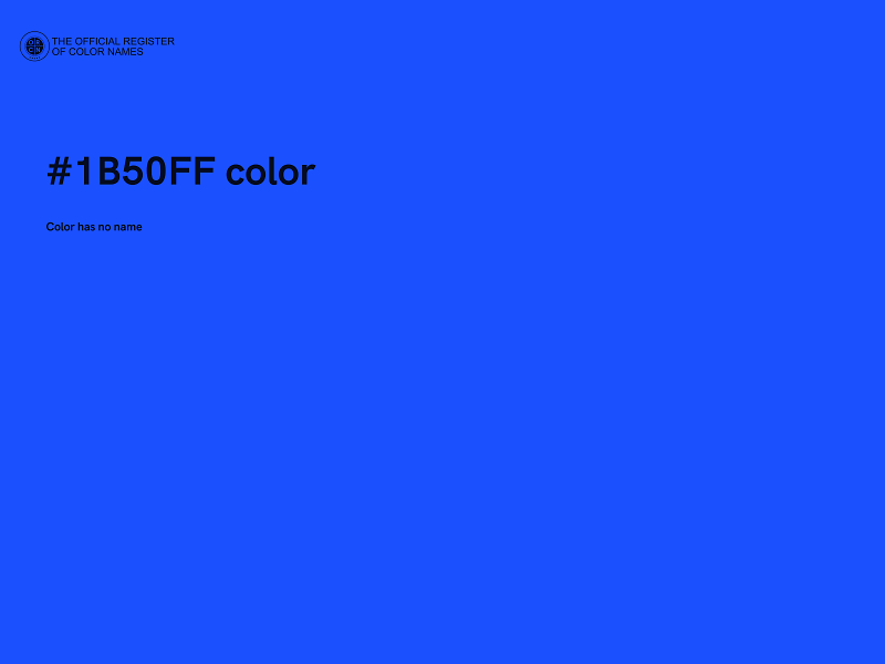 #1B50FF color image