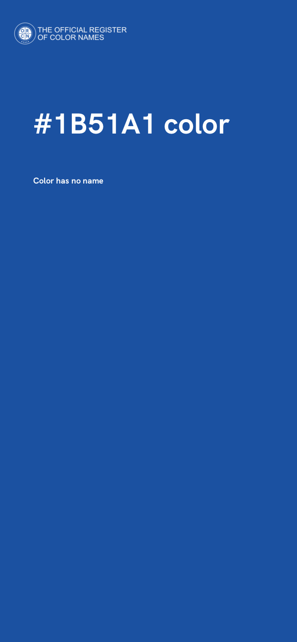 #1B51A1 color image