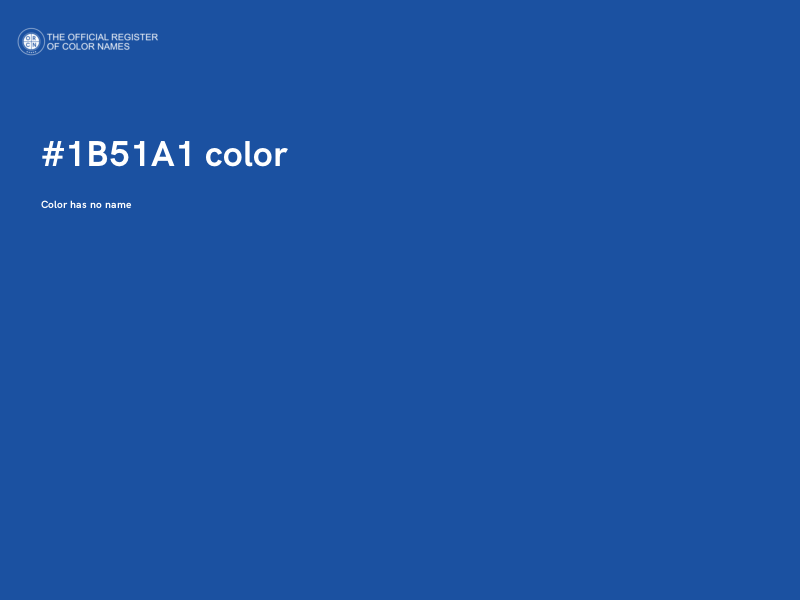 #1B51A1 color image