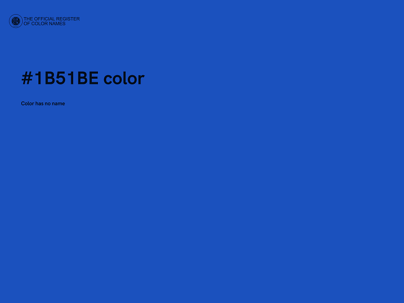 #1B51BE color image