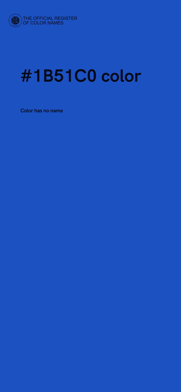 #1B51C0 color image