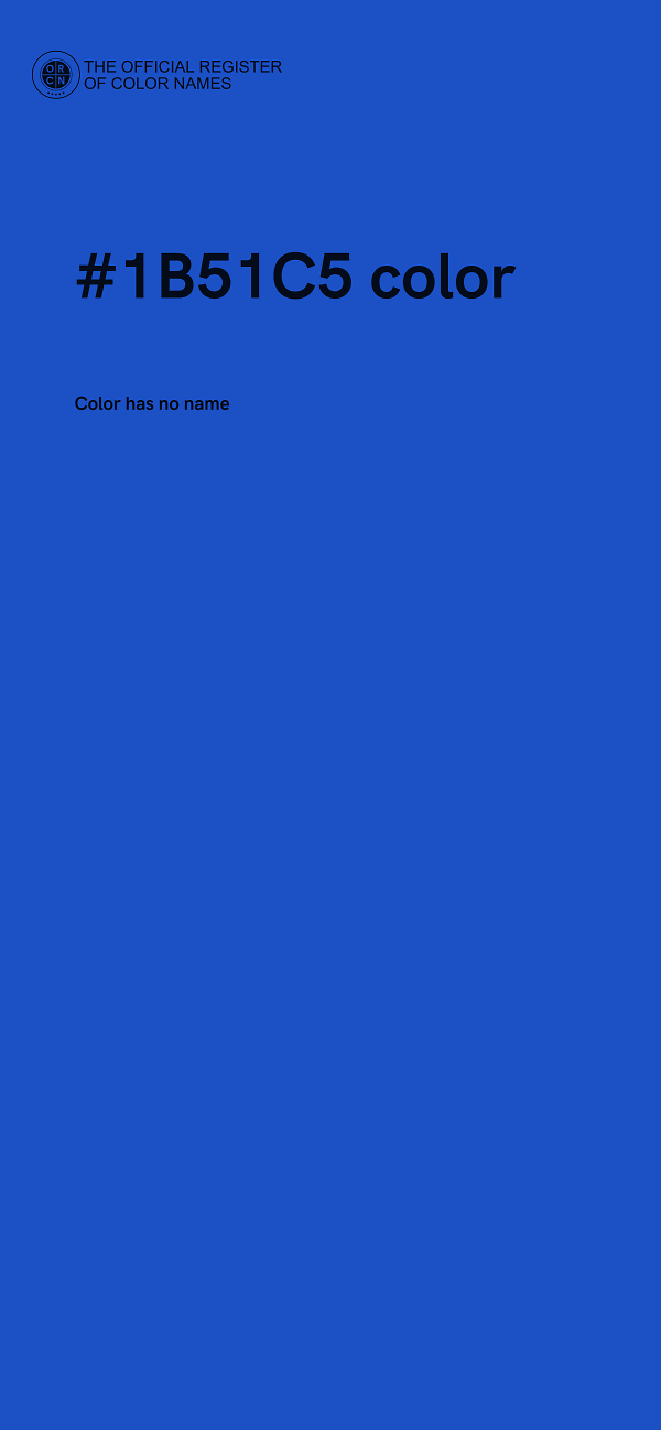 #1B51C5 color image
