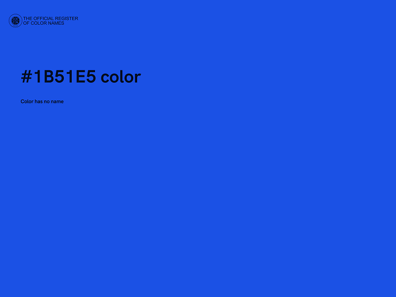 #1B51E5 color image