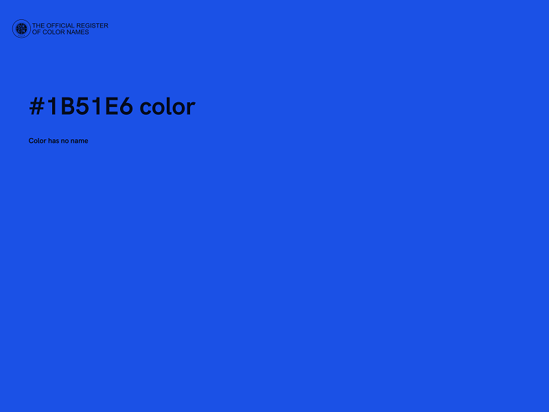 #1B51E6 color image