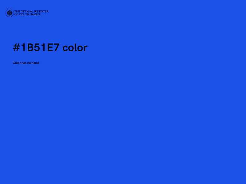 #1B51E7 color image