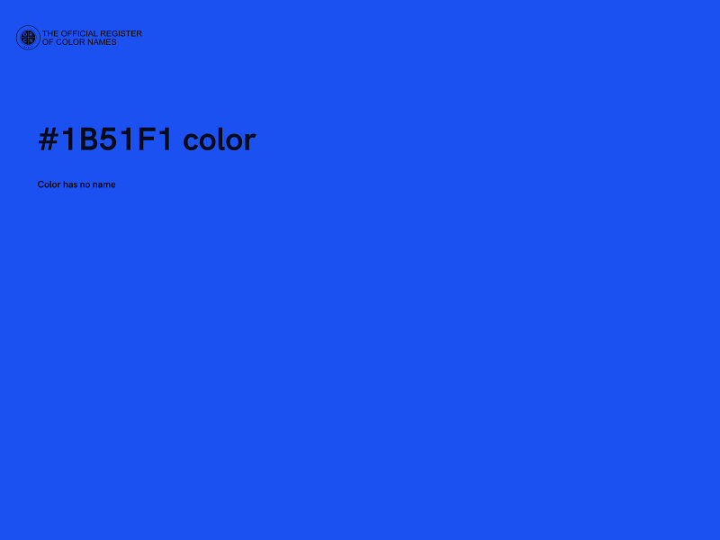 #1B51F1 color image