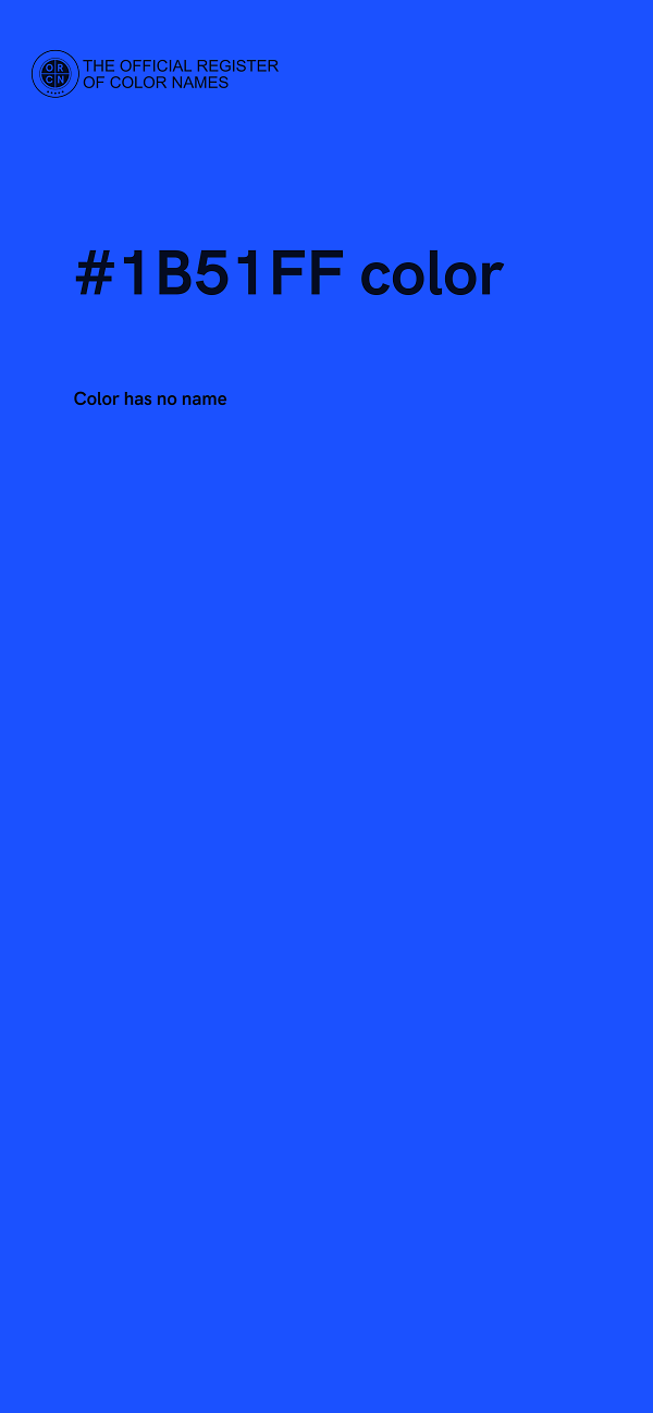 #1B51FF color image