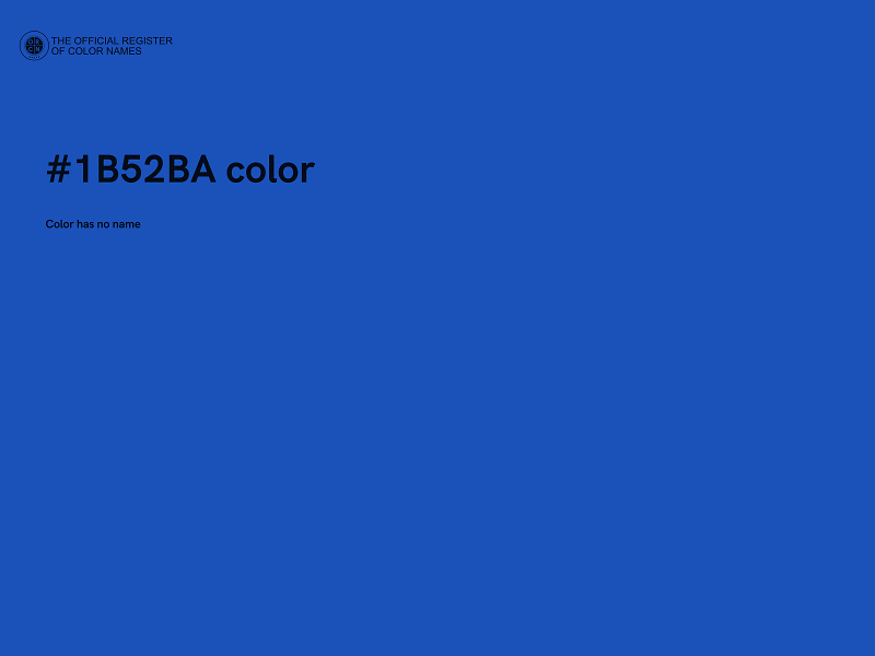 #1B52BA color image