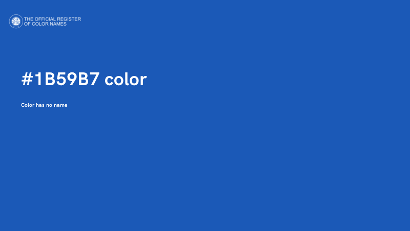 #1B59B7 color image