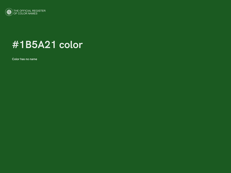 #1B5A21 color image