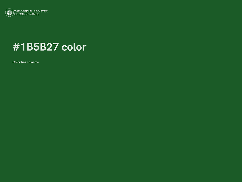 #1B5B27 color image