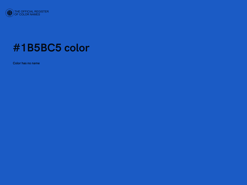 #1B5BC5 color image