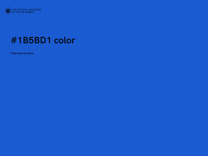 #1B5BD1 color image