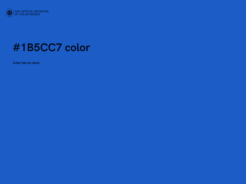 #1B5CC7 color image