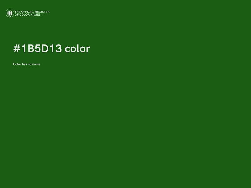 #1B5D13 color image