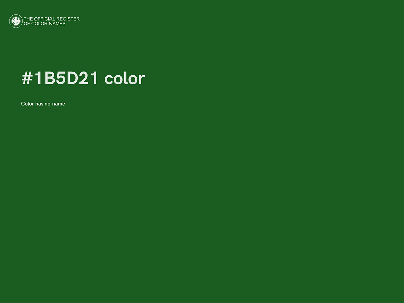 #1B5D21 color image