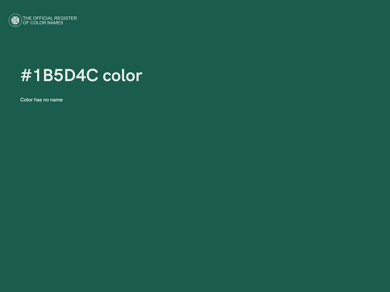 #1B5D4C color image