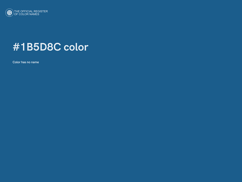#1B5D8C color image