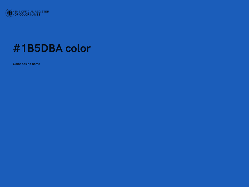 #1B5DBA color image